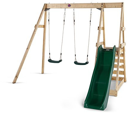Plum Tamarin Wooden Swing and Slide Playcentre, 27501BA72