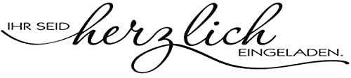 Rayher Stempel Holz Herzlich eingeladen, 4 x 10 cm, Holzstempel Einladung, zum Gestalten von Karten, Umschlägen, Geschenken, Butterer Stempel, 28877000