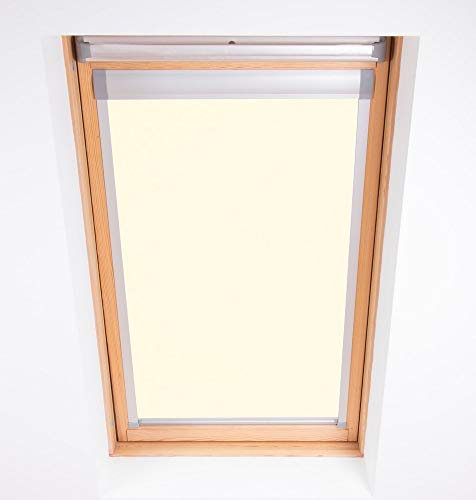 Bloc Skylight Rollo Für Velux Dachfenster Blockout, cremefarben, FK06, Cream