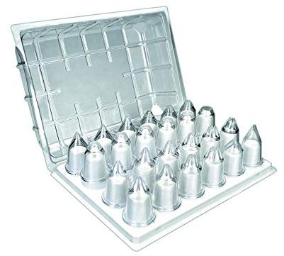 Ibili 771900 Set 24 Douilles pour poche patissière, Gris
