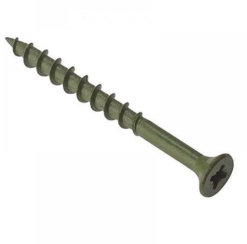 ForgeFix Countersunk Decking Screws | 4.5 x 55mm | Green | Box 200