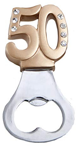 Fashioncraft 4892 50th Design Bottle Openers, Ceramic, Brown