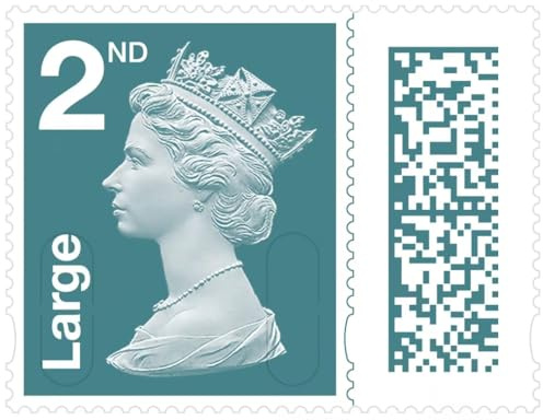 15 x 2nd Class Large Letter Stamps Self-Adhesive