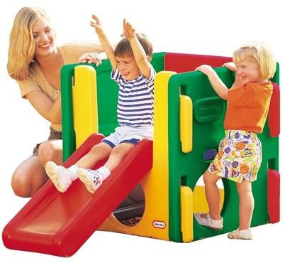 Little Tikes Junior Activity Gym. Klettern, Krabbeln und Rutschen, Langlebiges Gartenspielzeug für Kinder für Drinnen & Draussen. Stabiles und sicheres Spielset für Kinder ab 18 Monaten