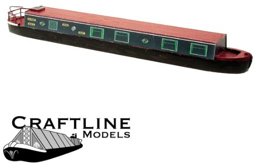Craftline Models Balsa Model Kit of 54 ft Canal Holiday Cruiser Narrow Boat SIL56 1:76 Scale