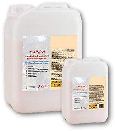 Korklack Korkversiegelung Aqua-Korklack - seidenmatt - für alle versiegelten Korkböden (1 Liter)