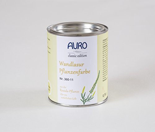 AURO Wandlasur-Pflanzenfarbe - Reseda-Gelb - 0,75L