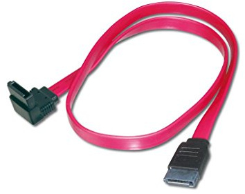 10xSATA Anschlusskabel 50cm mit einem links gewinkeltem Stecker