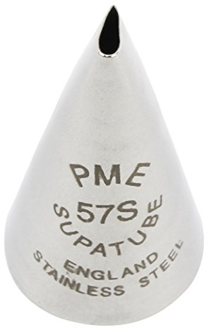 PME ST57S Bocchetta Decorativa Professionale, Acciaio Inossidabile, Argento, 1.72 x 1.72 x 3.1 cm