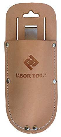 TABOR TOOLS H1E Leather Holster for Secateurs and Pruning Shears, Sturdy Craftsmanship Tool Belt Accessory Sheath, Fits Most Garden Scissors