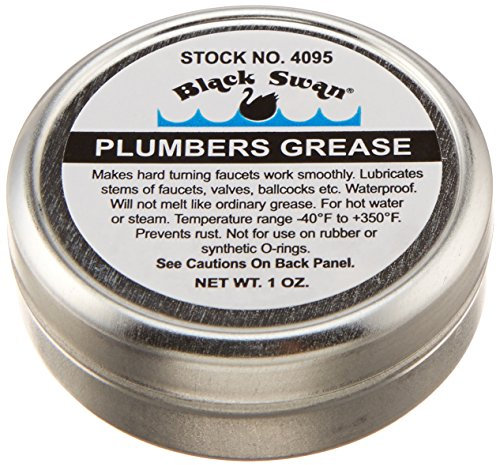 Black Swan PMG1P2 Plumbers Grease, Black, 1 oz