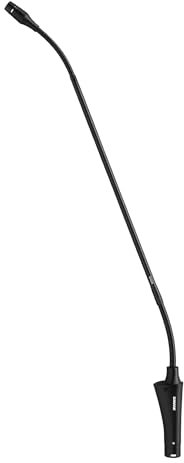 Shure Cvg18 - B/C Microphone à Condensateur Col de Cygne 45,7 Cm, Pré - Ampli en Ligne, Monture à Bride, Cardioïde (Noir)