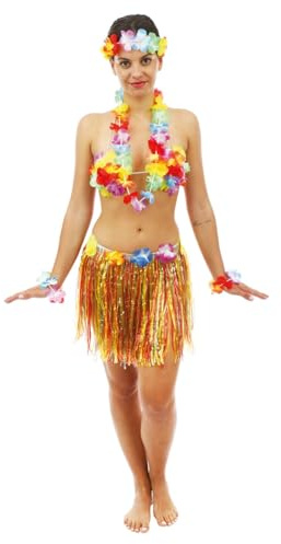 p'tit clown - 57330 - Hawaiianischer Rock - Erwachsene - mehrfarbig - 40 cm
