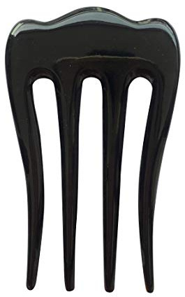 Marycrafts Haargabel Haar Stöcke Haarstab Haarschmuck aus Büffelhorn (Schwarz) - 1 St - Unisex - 1 Stück (1er Pack) - Frauen - Erwachsene Frauen, Natur- und Traditionsliebhaberinnen