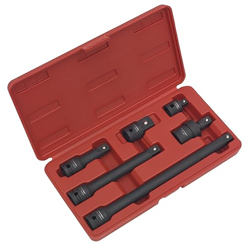 *Clear* Sealey AK5514 1/2-inch Impact Adaptor and Extension Bar Set