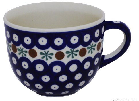 Unbekannt Bunzlauer Tasse à café au lait en céramique (tasse cappuccino) 0,35 l dans le décor 41