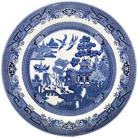 Churchill Blue Willow Teller 26cm (6er Set)