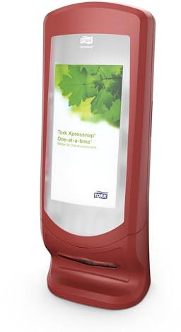 Tork 272212 Xpressnap Steh- und Wandspender für N4 Spenderservietten / Serviettenspender in Rot