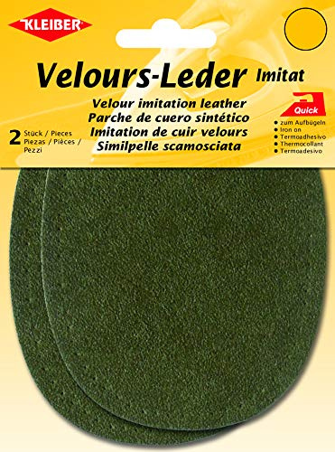 Kleiber + Co.GmbH Velour-Bügelflecken oval, ca. 13 cm x 10 cm 87707 07
