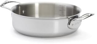 de Buyer - Serveringspanna AFFINITY med lock av rostfritt stål – 24 cm – 3741.24, silver
