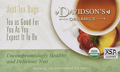 Davidson's Organics, Sencha, 100-count Unwrapped Tea Bags