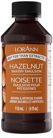 Lorann Oils Bakery emulsiones Natural y Artificial Sabor 4oz-Hazelnut, Otros, Multicolor