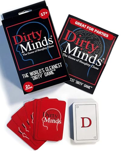 TDC Games Dirty Minds Couples Card Game - Funny Adult Card Games for House Party, Game Night, Date Night & Travel, Hilarious Deck for Friends & Families