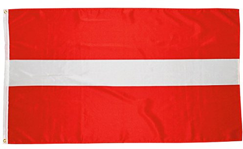 MFH flagga 90 x 150 cm landsflagga VM EM Hissflagga landsflagga Tyskland flagga (Lettland)