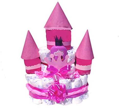Windeltorte Schloß Prinzessin | Das perfekte Geschenk zur Geburt & Taufe
