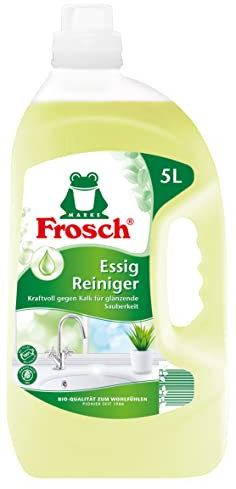 Frosch Essig Reiniger, Allzweckreiniger stark gegen Kalk, Wasserflecken und Seifenreste in Küche, Bad und WC, 3er Pack (3 x 5000 ml)