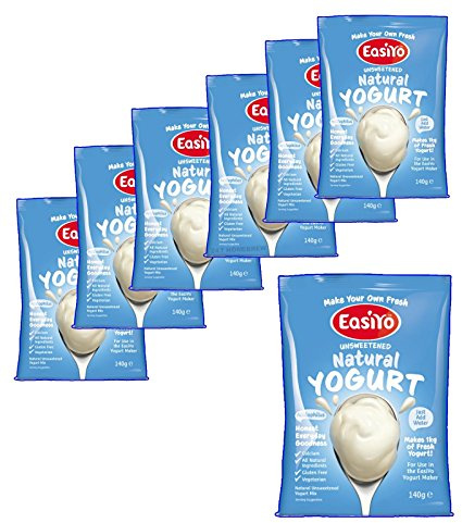 EasiYo Joghurt-Unterlage für Naturjoghurt, mit EasiYo Joghurtbereiter, 7 Stück