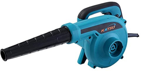 KATSU Electric Air Blower, Turbo Fan Large Volume 800W Dust Leaf Blower Vacuum Duster Dryer Inflator with Variable Speed for Construction Home Garden Lawn Care, Car Corner Clearing 101772