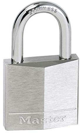 Master Lock 640EURD Lucchetto Marino a Chiave, Grigio, 6.5 x 4 x 1.3 cm