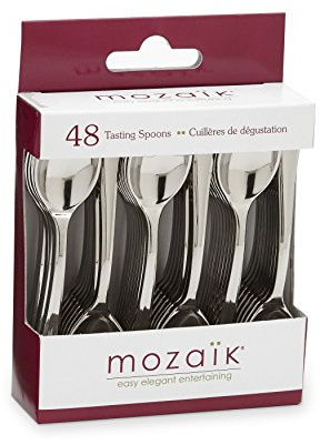 Mozaik 48-Piece Premium Plastic Classic Tasting Spoons