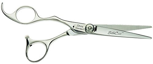 Olivia Garden SilkCut Ciseau, Taille 5.75, Pour Gauchers - Puissantes Lames Convexes, Fait-Main avec de l'Acier Japonais, Poignée Ergonomique, Dans une Pochette