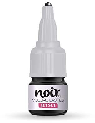 Eyelash Extension Glue Noir Volume Lashes Jetset 5g Strong Professional Semi Permanent Adhesive Best for Russian Volume Lashes Made in the UK