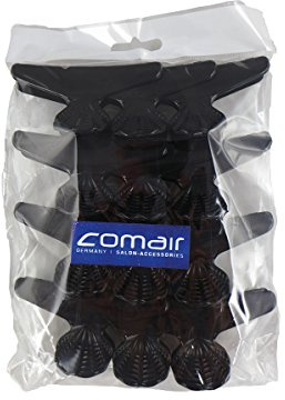 Comair 3150156 Fashion Hair-Clips, 12 stück, schwarz