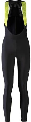 GOREWEAR Progress Thermo Cuissard à bretelles+ Femme, Black/Neon Yellow, M