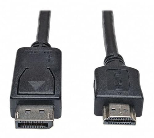 TRIPP LITE DisplayPort to HDMI Audio Video Cable Adapter, DP to HDMI, Male-to-Male, 1080P, HDCP Compatible, 6-Feet / 1.8 Meters, 3-Year Warranty (P582-006)