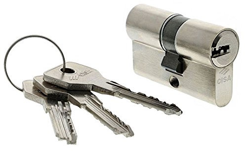 CISA 10E30005012, Cilindro Europeo Asix, Ottone Nichelato, 28/28 mm