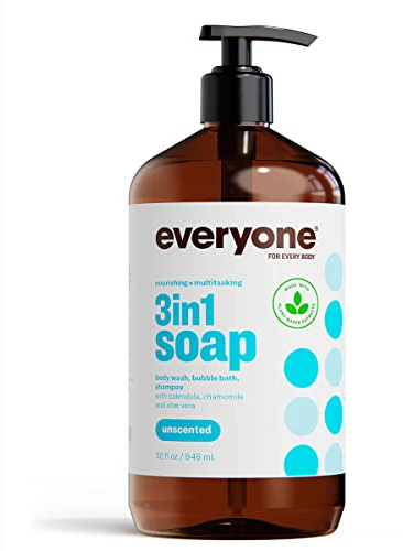 Everyone Bath Soap, Unscented, 32 Ounce