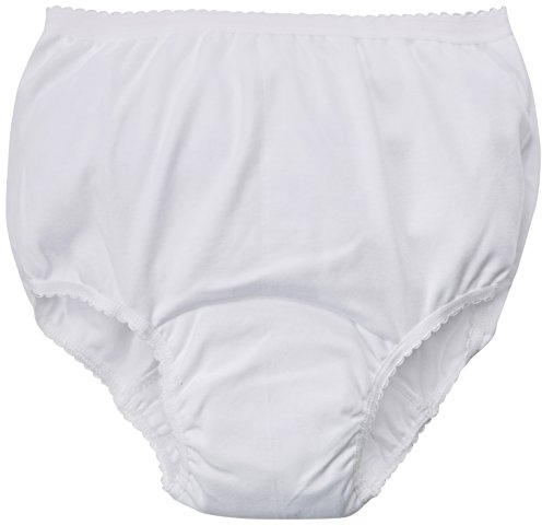 P&S Healthcare Medium White Ladies Cotton Comfy Incontinence Brief