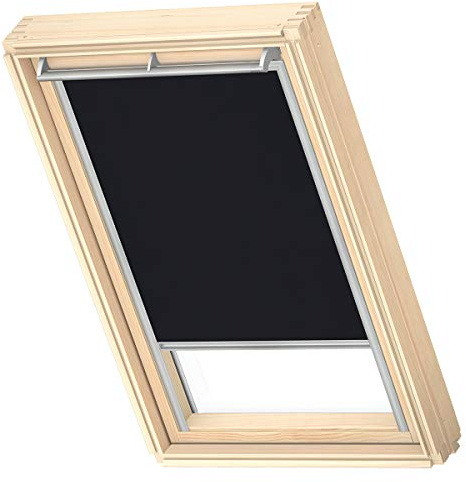 VELUX Original Roof Window Translucent Roller Blind for MK04, Black, with Grey Guide Rail