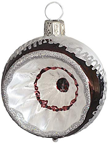 Jingle Bells Lauscha Reflexkugel 6cm Modern Art 4er Set