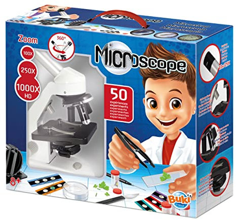 Buki - MR600 - Mikroskop 50 Experimente, Weiß