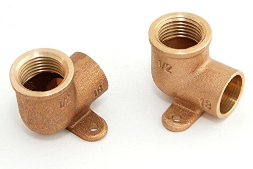 Deckenwinkel 18mm - 1/2' / 4472g, Rotguss (VE 2 Stk) Rotgussfitting red brass gunmetal, Klimaanlage Klimatechnik Wasser Heizung Gas Solar heating refrigerant