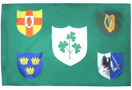 AZ FLAG Flagge Irish Rugby 150x90 cm Polyester 100D Hohlsaum | Für innen und außen Republik Irland dekorative Flagge IRFU Ireland Rugby doppelte Nähte und verstärkte Kanten mit Masttunnel