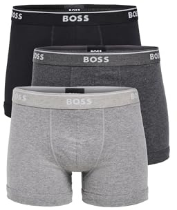 Hugo Boss Boxershorts för män (förpackning med 3), Flergrå/kol/svart, M