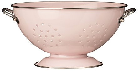 Premier Housewares Retro Colander - Pastel Pink