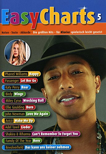 EASY CHARTS 5 - arrangiert für Klavier - (Keyboard) [Noten / Sheetmusic]